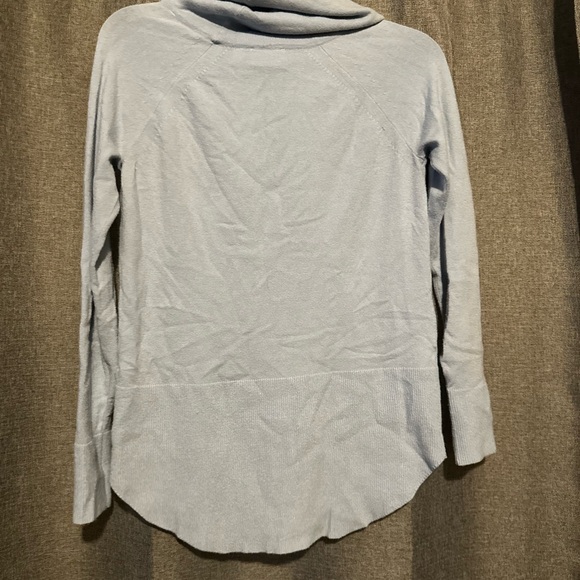 Cyrus Soft Blue Cowl Neck Sweater - Picture 4 of 4